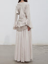 Mutedance 25 Autumn/Winter Waisted Swing Skirt Plant-dyed Highly Handcrafted MD-MD25FW86-hoary